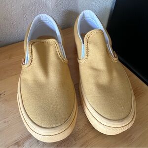 Vans Kids Slip-On Sneakers in Yellow